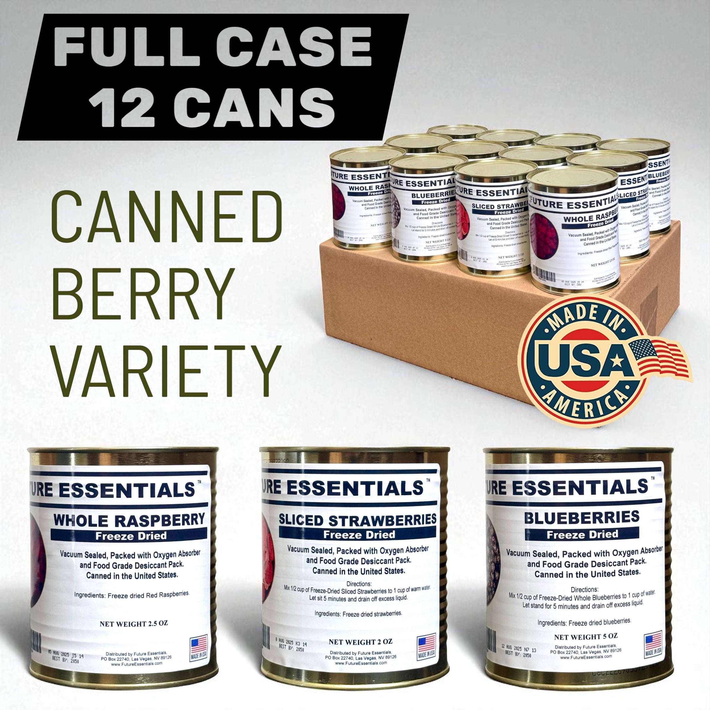 Freeze Dried Fruits and Vegetables – Prepper Co