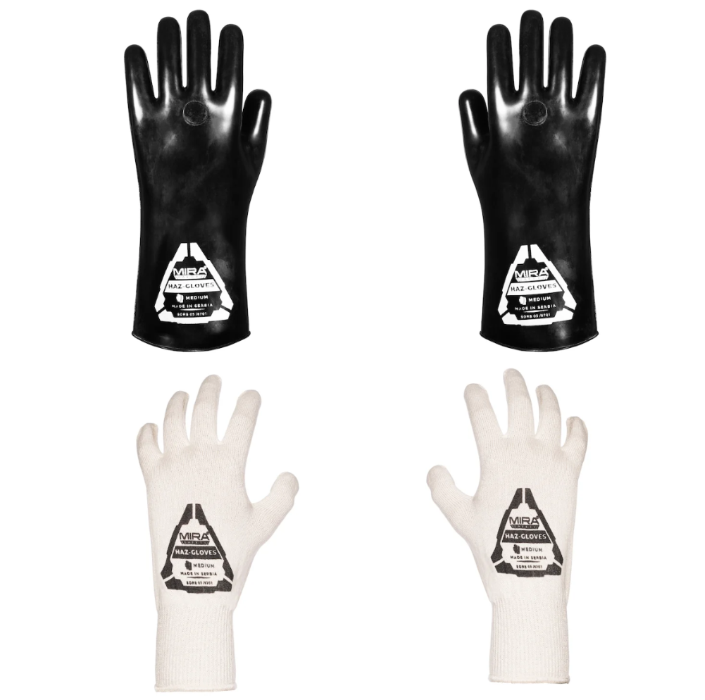 MIRA Safety HAZ-GLOVES - Butyl Gloves for CBRN Protection