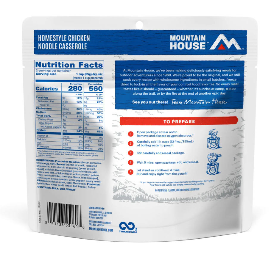 Mountain House Homestyle Chicken Noodle Casserole Pouch
