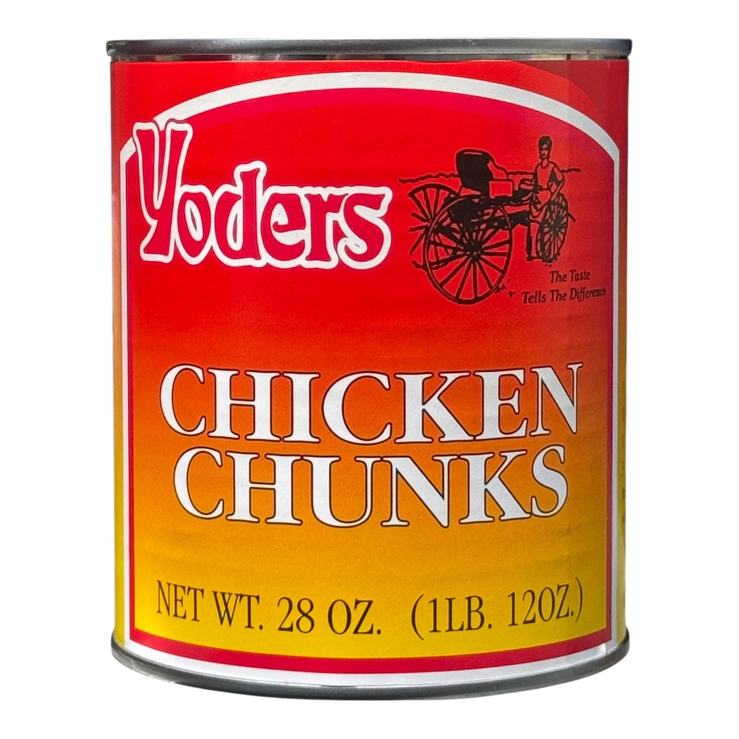 Yoder’s Canned Chicken Chunks | 28 oz can | Real USA Chicken | Fully Cooked | Shelf Stable Survival Food | 10+ Year Shelf Life | Ready to Eat | Ideal for Prepping, Storage & Camping