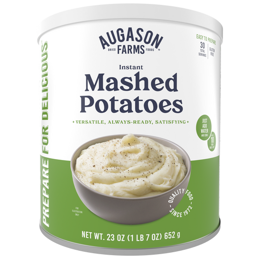 Instant Mashed Potatoes Can, 30 Servings
