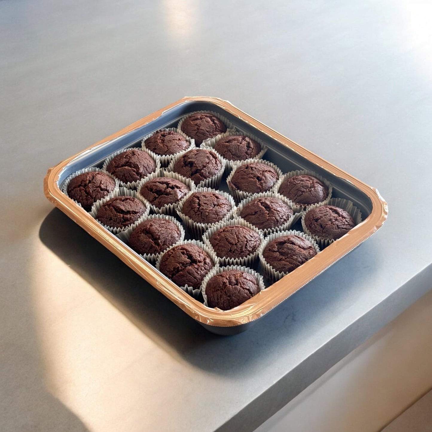BULK 12 x Tray Packs, Military MRE Chocolate Muffin, Ready to Eat (UGR Component)