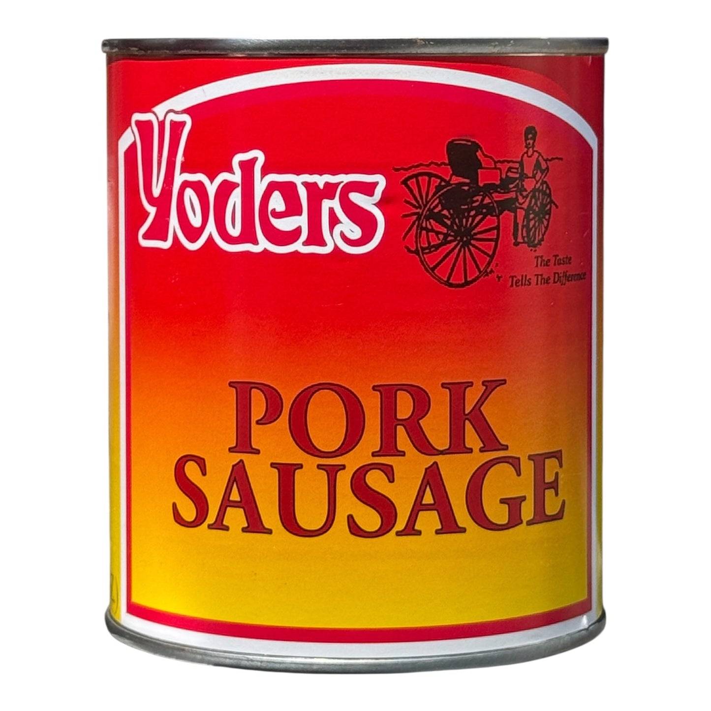 Yoder’s Canned Pork Sausage| 28 oz can | Real USA Pork | Fully Cooked | Shelf Stable Survival Food | 10+ Year Shelf Life | Ready to Eat | Ideal for Prepping, Storage & Camping
