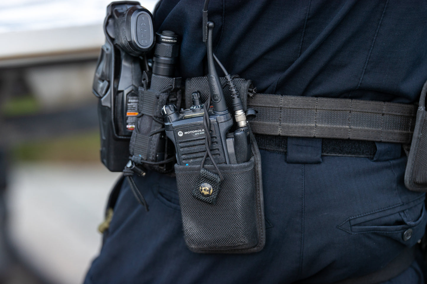PolTact V1 Tactical Comms Headset w/ Active Hearing Protection & Quick Disconnect (Hirose) Adapter - All Kenwood TK & NEXEDGE (NX) 2-Pin, Baofeng, BTECH, Rugged Radios, Diga-Talk, TYT, AnyTone, Alinco, Relm/BK Radio, Quansheng, Wouxon, Retevis
