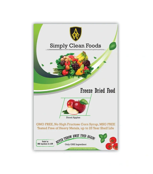 Simply Clean Foods Freeze Dried Non GMO Apples