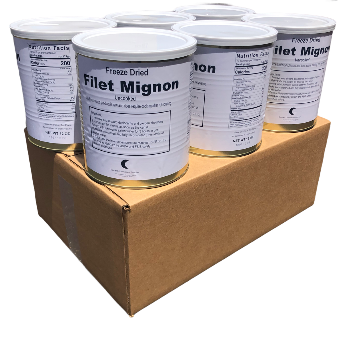 Military Surplus Freeze Dried Filet Mignon Steaks