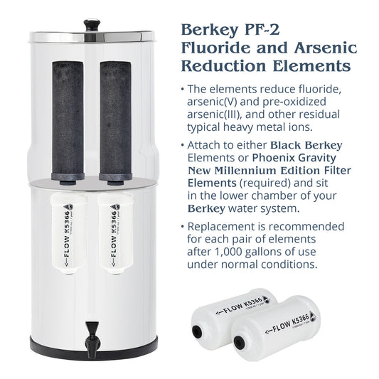 Berkey PF-2 Fluoride and Arsenic Reduction Elements
