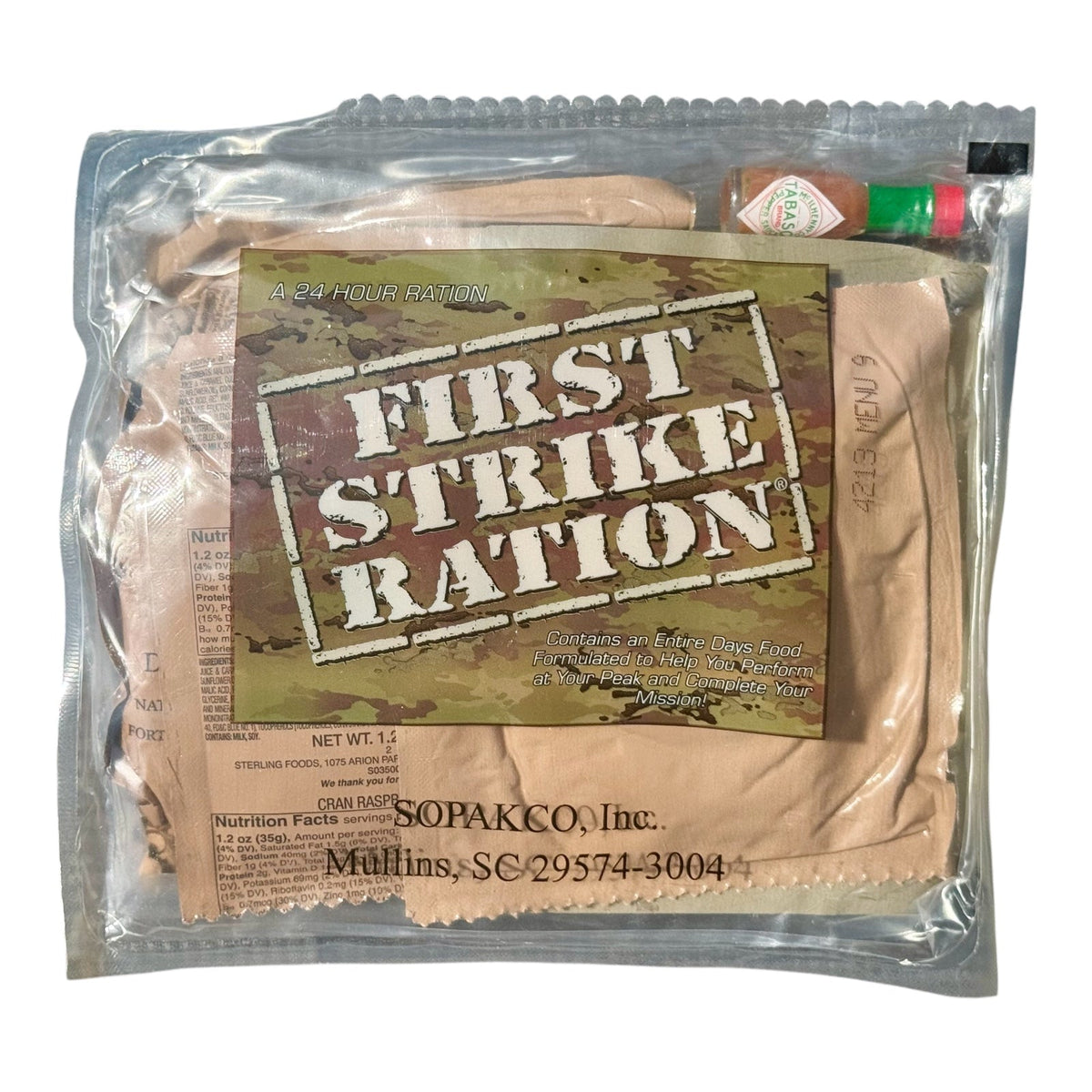 Us First Strike Ration First Strike Ration (FSR) - Single Ration – Prepper Co