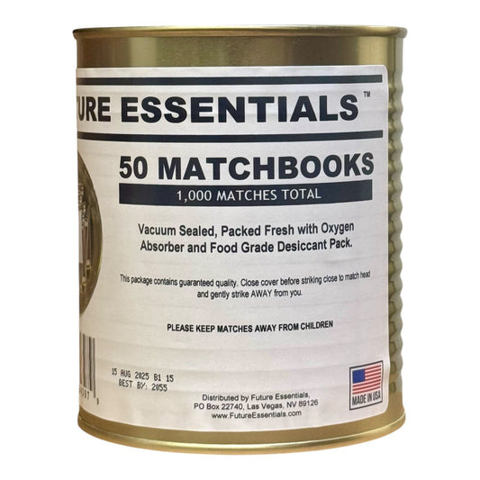 Can of Future Essentials 50 Matchbooks