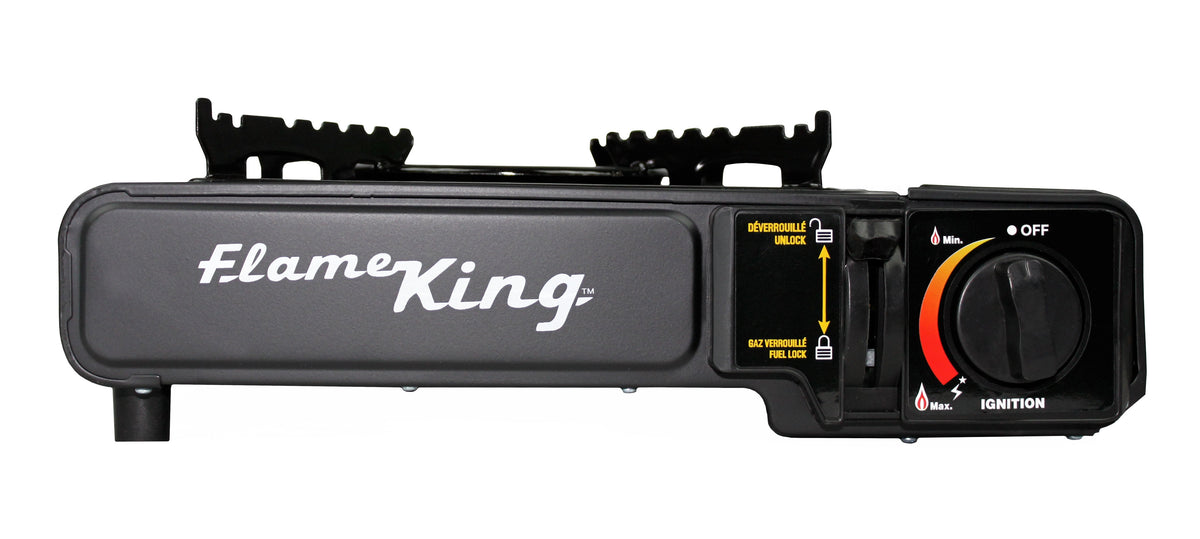 Flame King Portable Butane & Propane Gas Stove with Single Burner