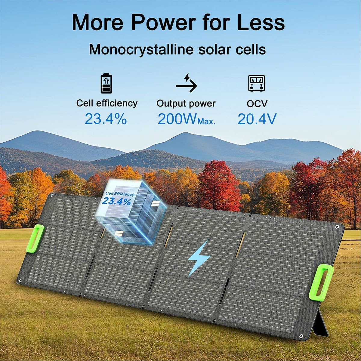 Nature's Generator 200W Folding Solar Panel