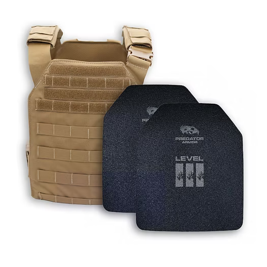 Level III Polyethylene (lightweight) Plate Carrier Package