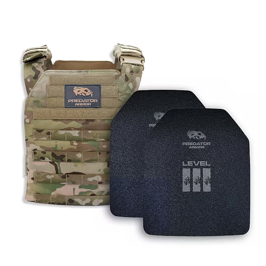 Level III Polyethylene (lightweight) Plate Carrier Package