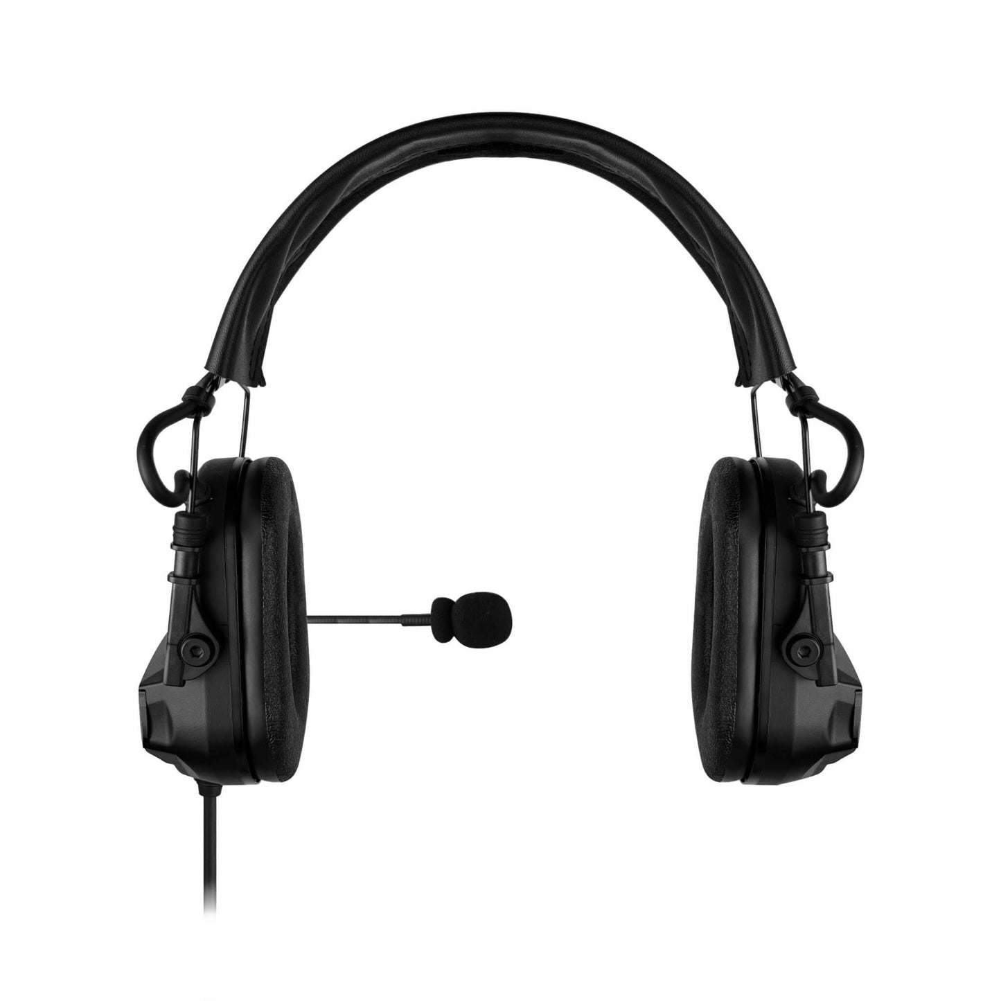 PolTact V1 Tactical Comms Headset w/ Active Hearing Protection & Quick Disconnect (Hirose) Adapter - All Kenwood TK & NEXEDGE (NX) 2-Pin, Baofeng, BTECH, Rugged Radios, Diga-Talk, TYT, AnyTone, Alinco, Relm/BK Radio, Quansheng, Wouxon, Retevis
