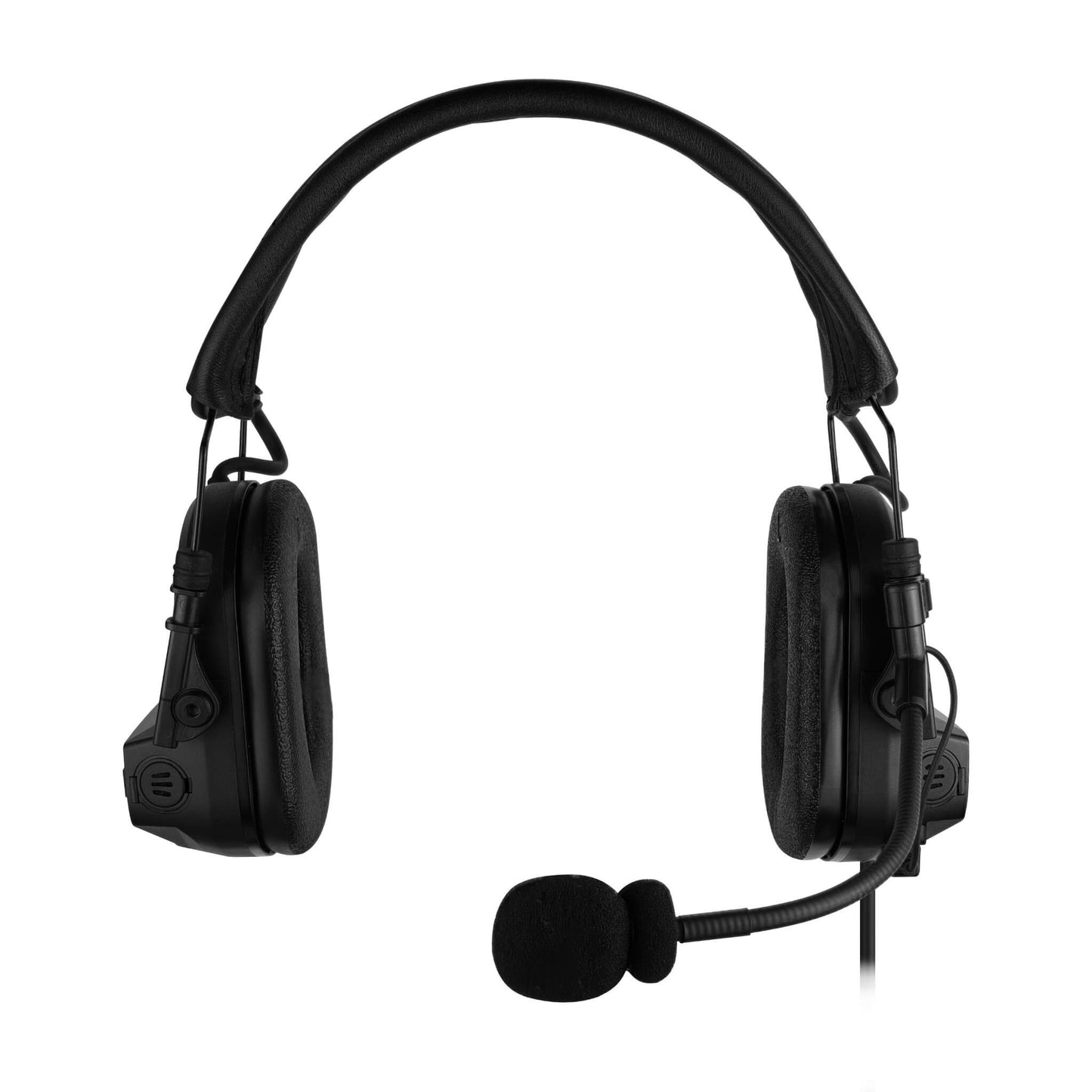 PolTact V1 Tactical Comms Headset w/ Active Hearing Protection & Quick Disconnect (Hirose) Adapter - All Kenwood TK & NEXEDGE (NX) 2-Pin, Baofeng, BTECH, Rugged Radios, Diga-Talk, TYT, AnyTone, Alinco, Relm/BK Radio, Quansheng, Wouxon, Retevis