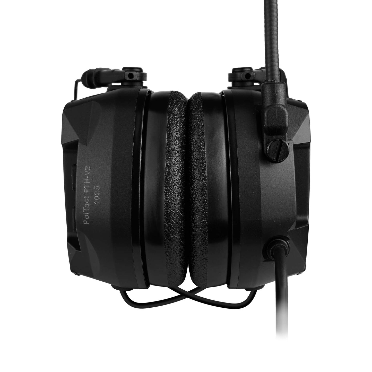 PolTact V2 Tactical Comms Helmet Headset w/ Active Hearing Protection - 2 Pin Kenwood, Baofeng, BTECH, Rugged Radios, Diga-Talk, TYT, AnyTone, Alinco, Relm/BK Radio, Quansheng, Wouxon, Retevis