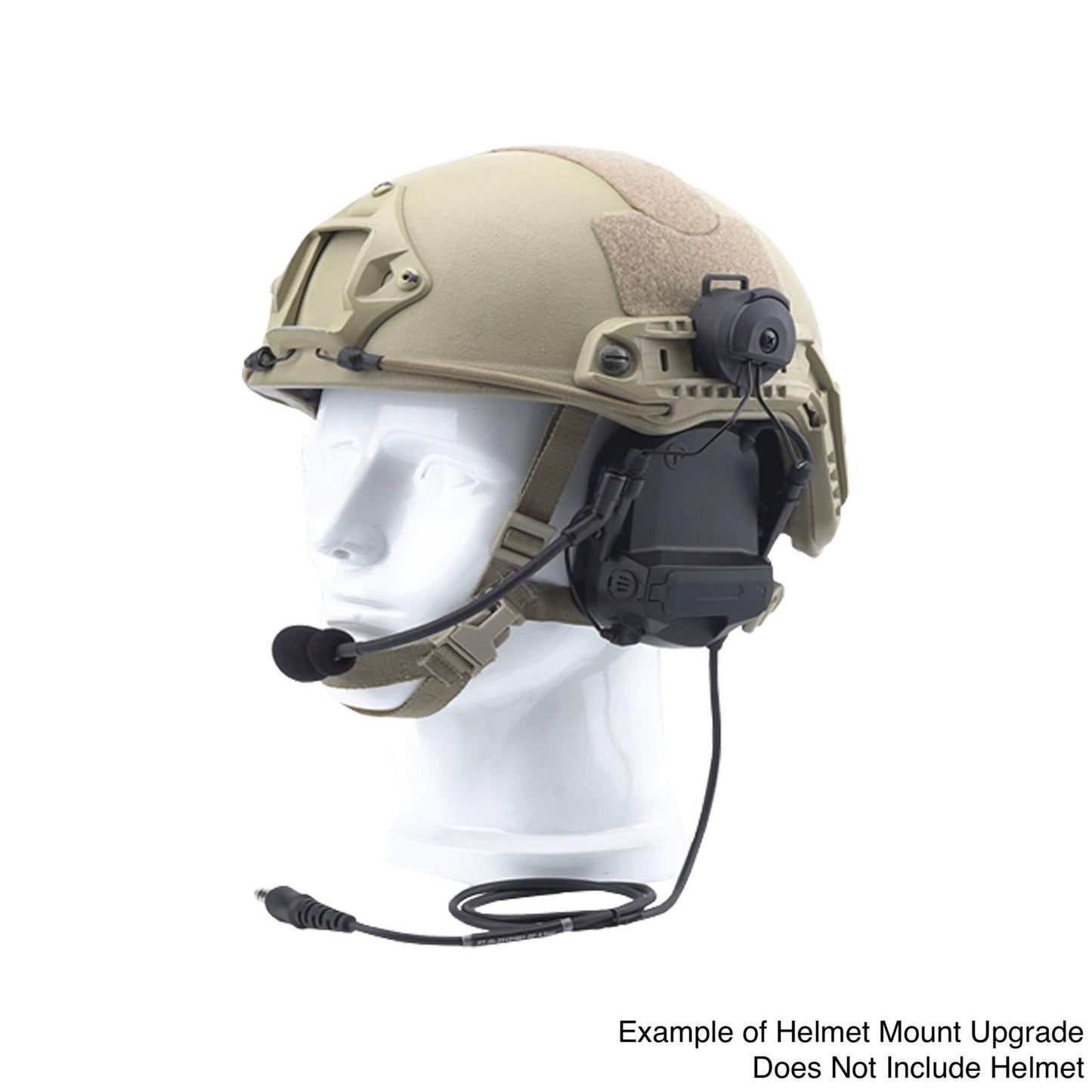 PolTact V1 Tactical Comms Headset w/ Active Hearing Protection & Quick Disconnect (Hirose) Adapter - All Kenwood TK & NEXEDGE (NX) 2-Pin, Baofeng, BTECH, Rugged Radios, Diga-Talk, TYT, AnyTone, Alinco, Relm/BK Radio, Quansheng, Wouxon, Retevis