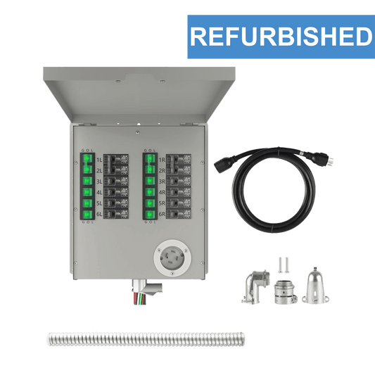 Refurbished - Nature's Generator 120/240V 30A 12-Circuit Non-Automatic Transfer Switch