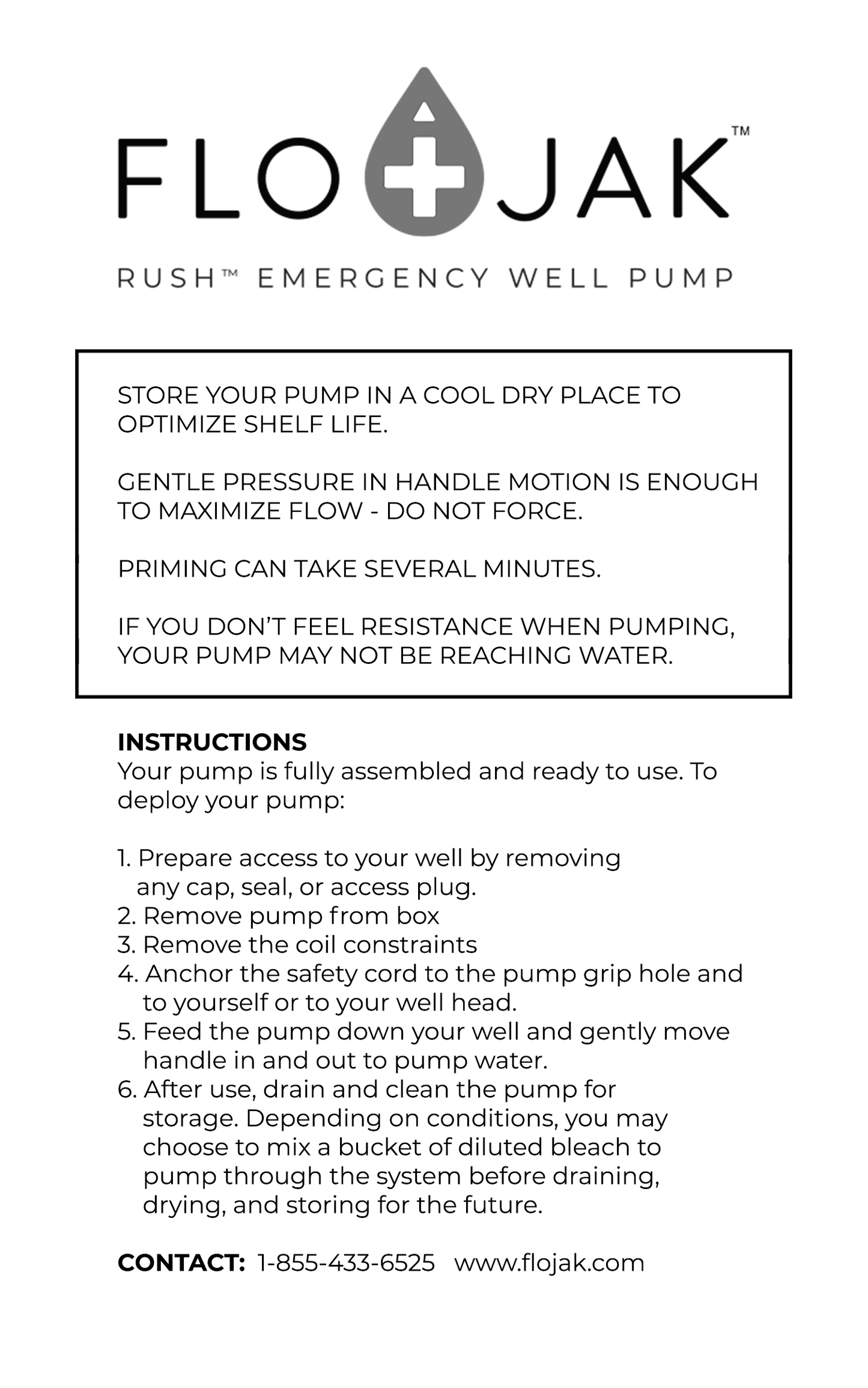 Flojak Rush Emergency Backup Well Pump