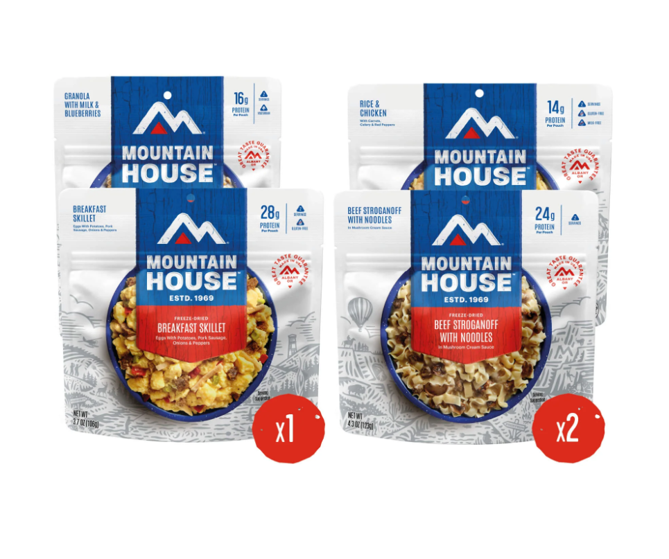 Mountain House 2 Day Adventure Weekender Food Supply