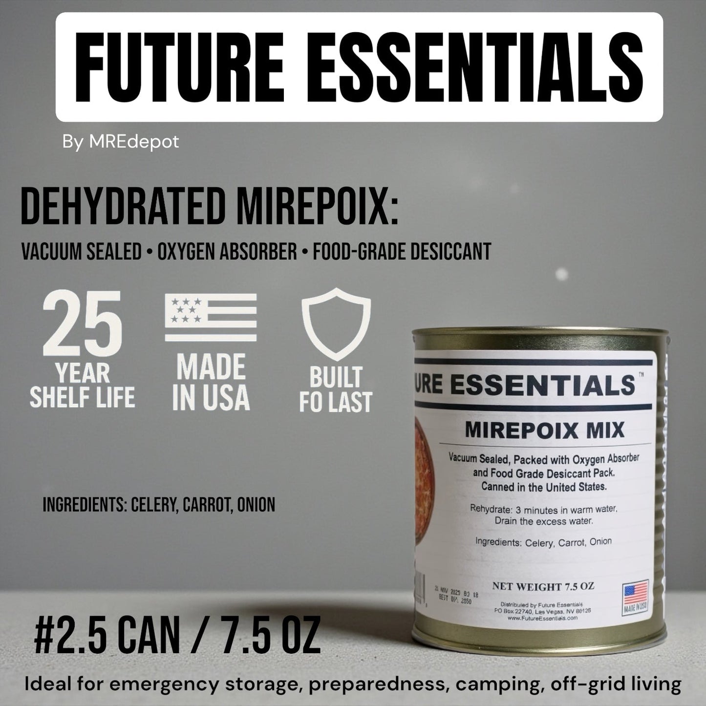 Future Essentials Dehydrated Mirepoix Mix