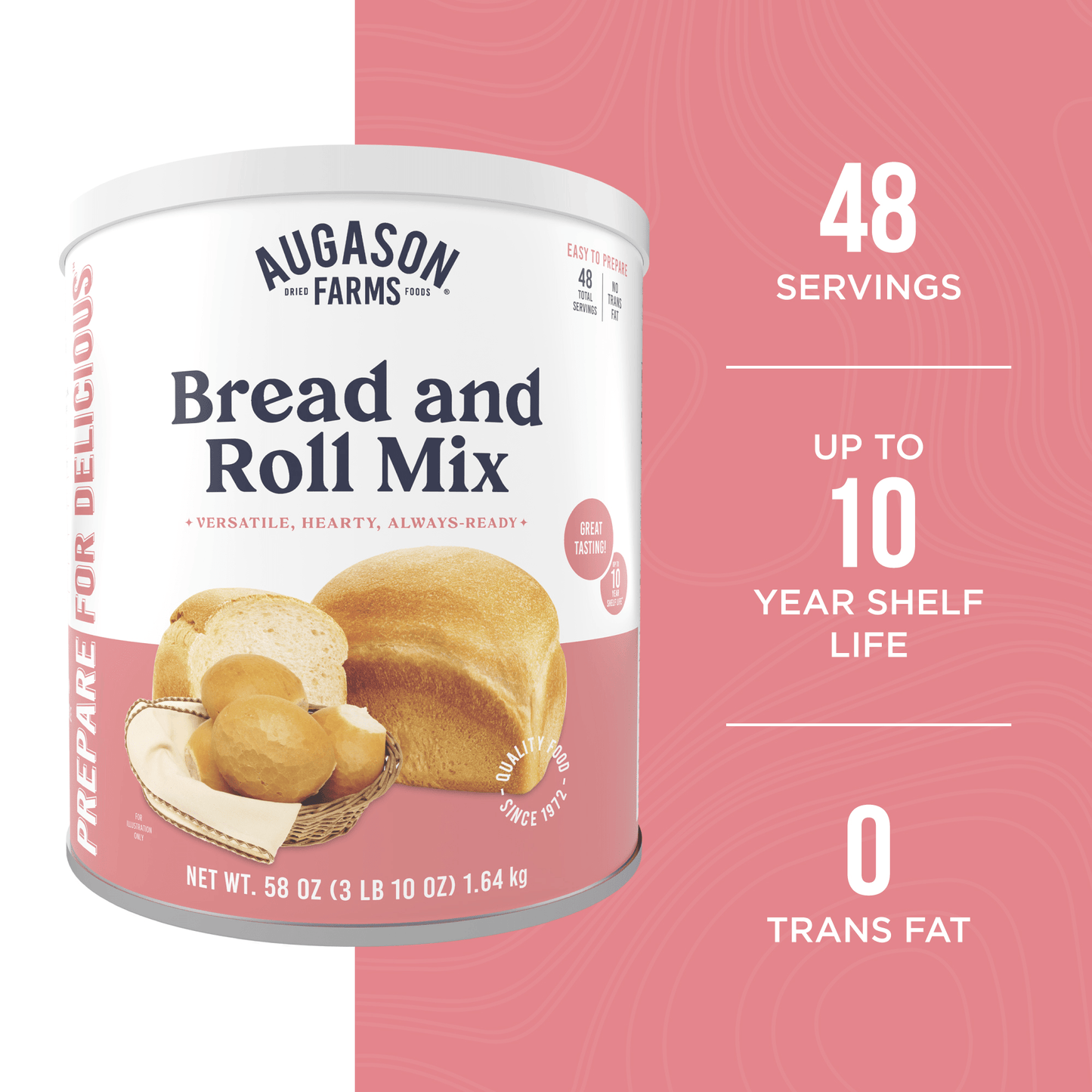 Bread and Roll Mix Can, 48 Servings