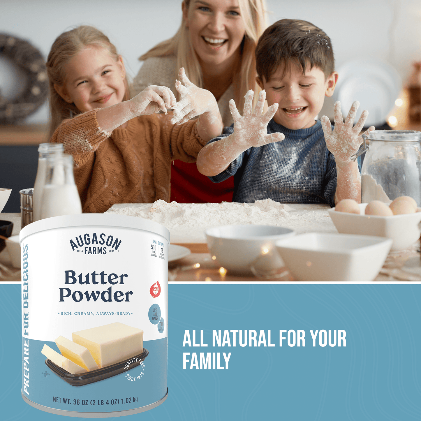 Butter Powder Can, 510 Servings