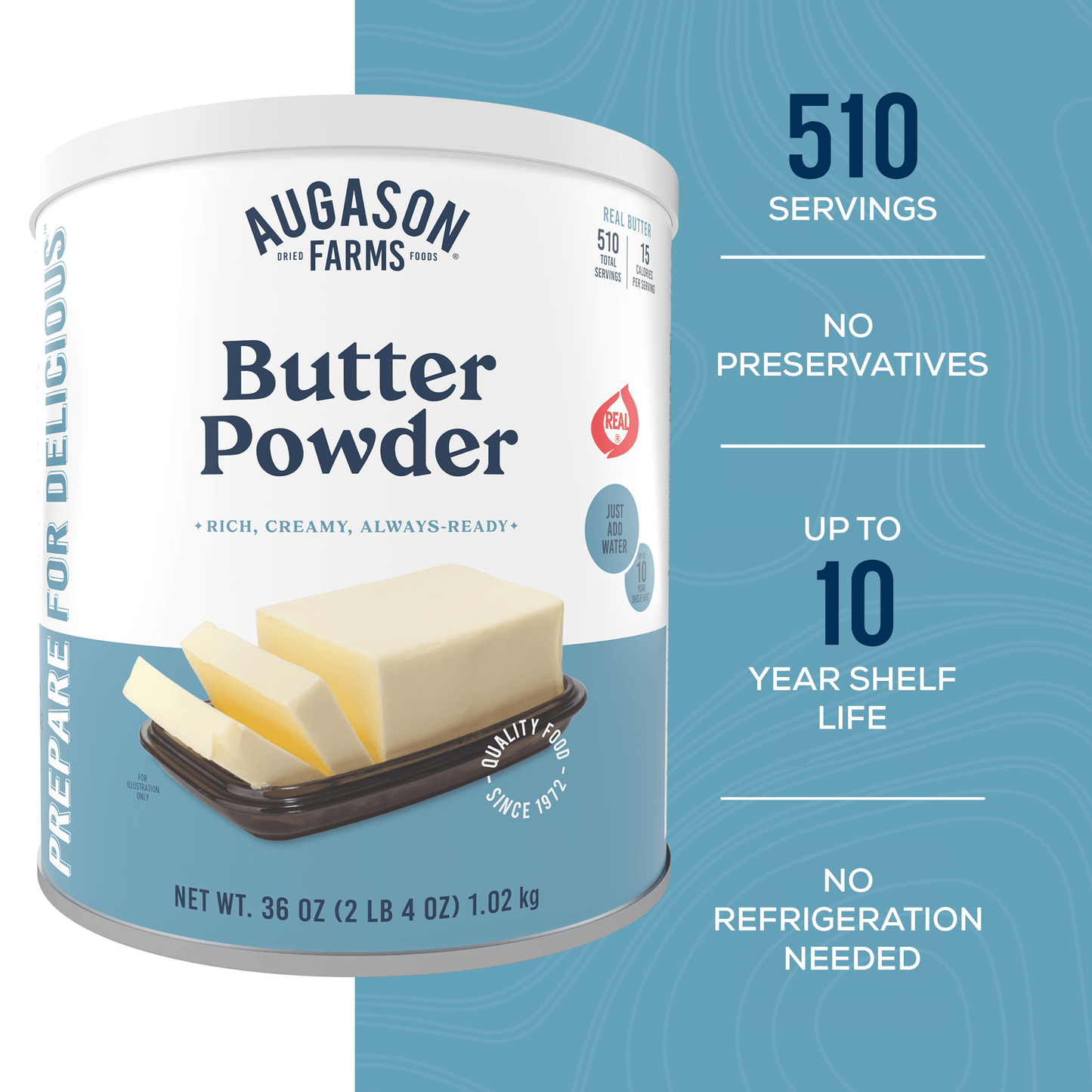 Butter Powder Can, 510 Servings