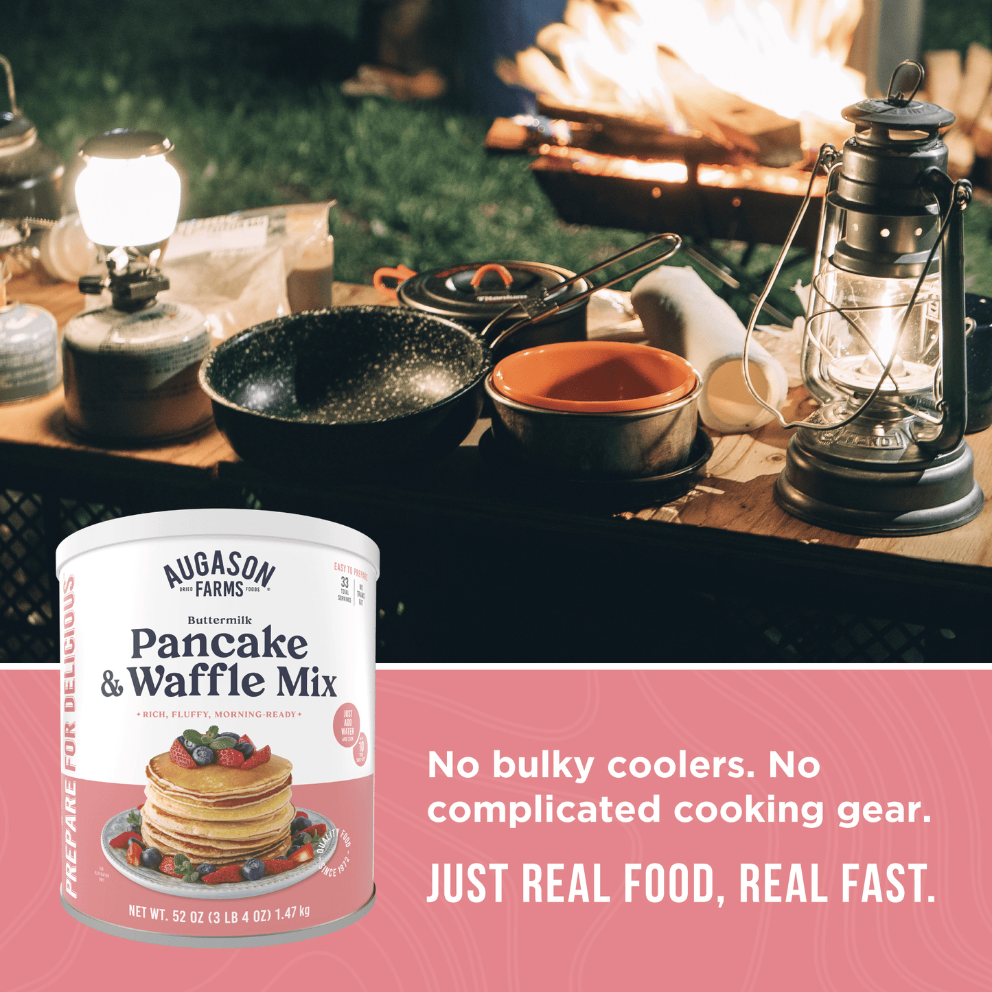 Buttermilk Pancake & Waffle Mix Can, 33 Servings