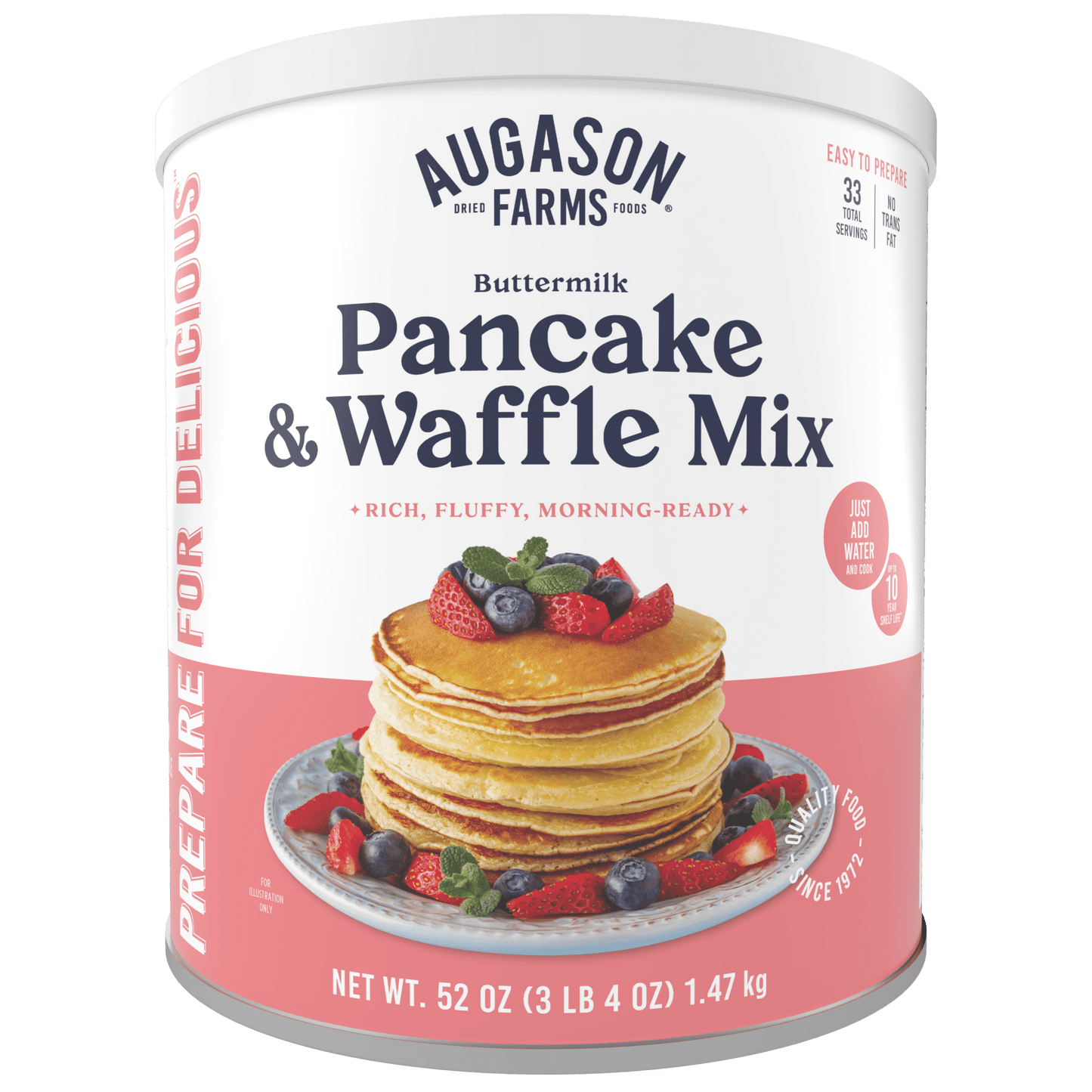 Buttermilk Pancake & Waffle Mix Can, 33 Servings