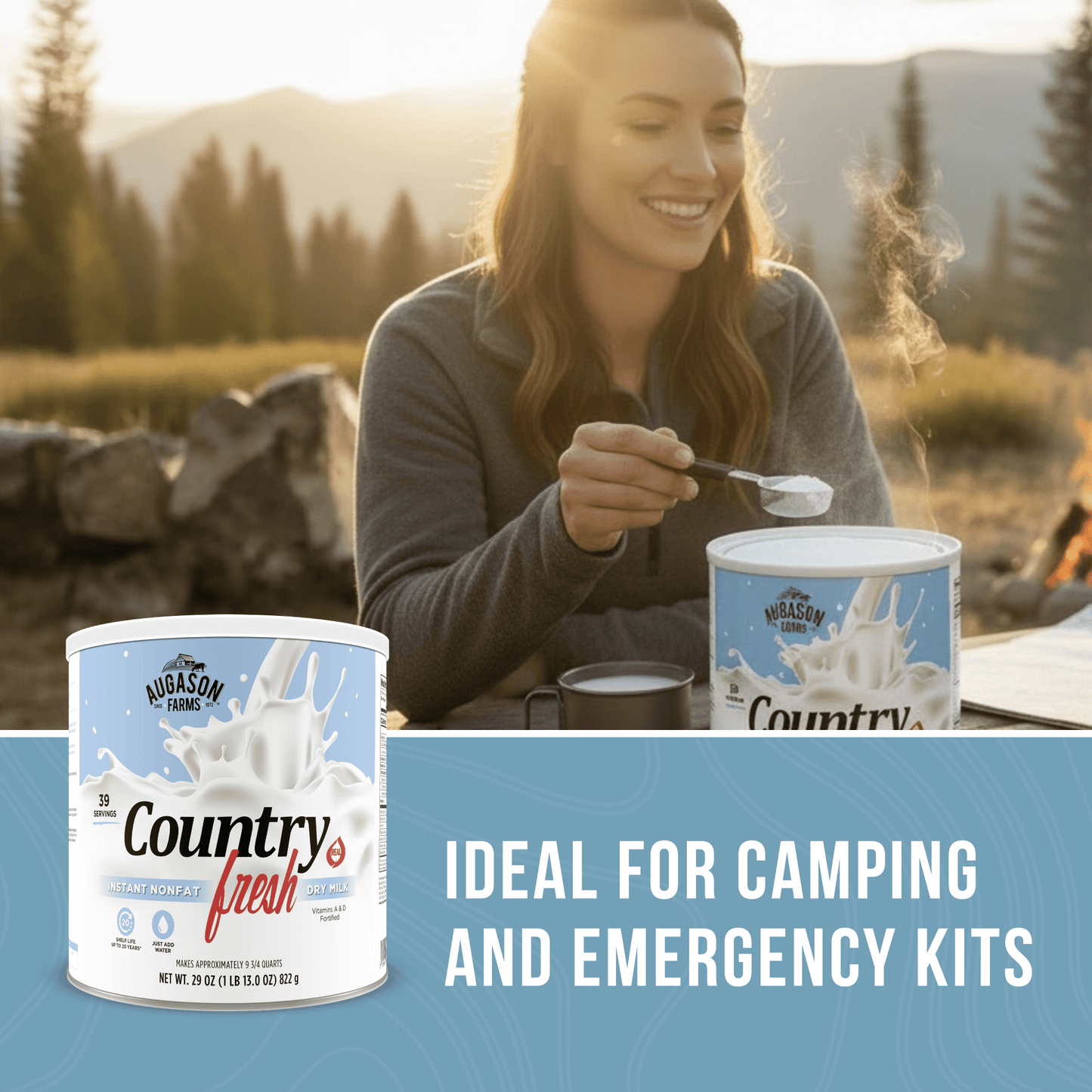 Country Fresh Instant Nonfat Dry Milk Can, 39 Servings