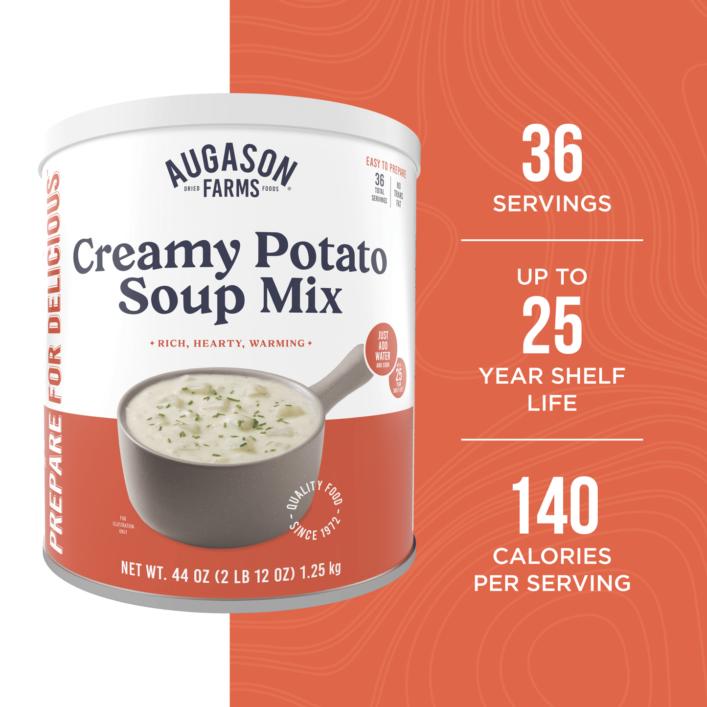 Creamy Potato Soup Mix Can, 36 Servings
