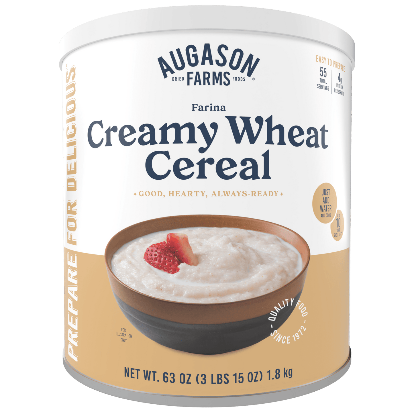 Creamy Wheat Cereal Can, 55 Servings