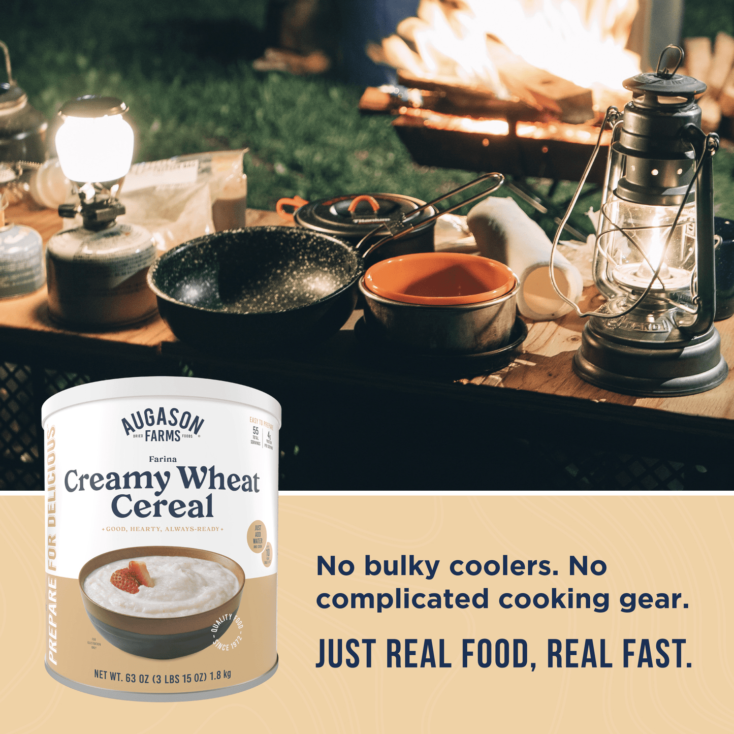 Creamy Wheat Cereal Can, 55 Servings
