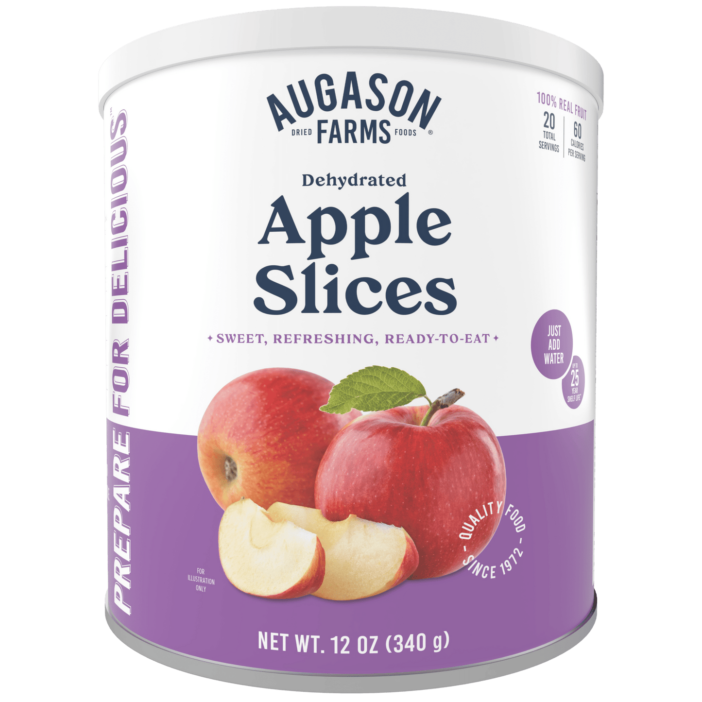 Dehydrated Apple Slices Can, 20 Servings