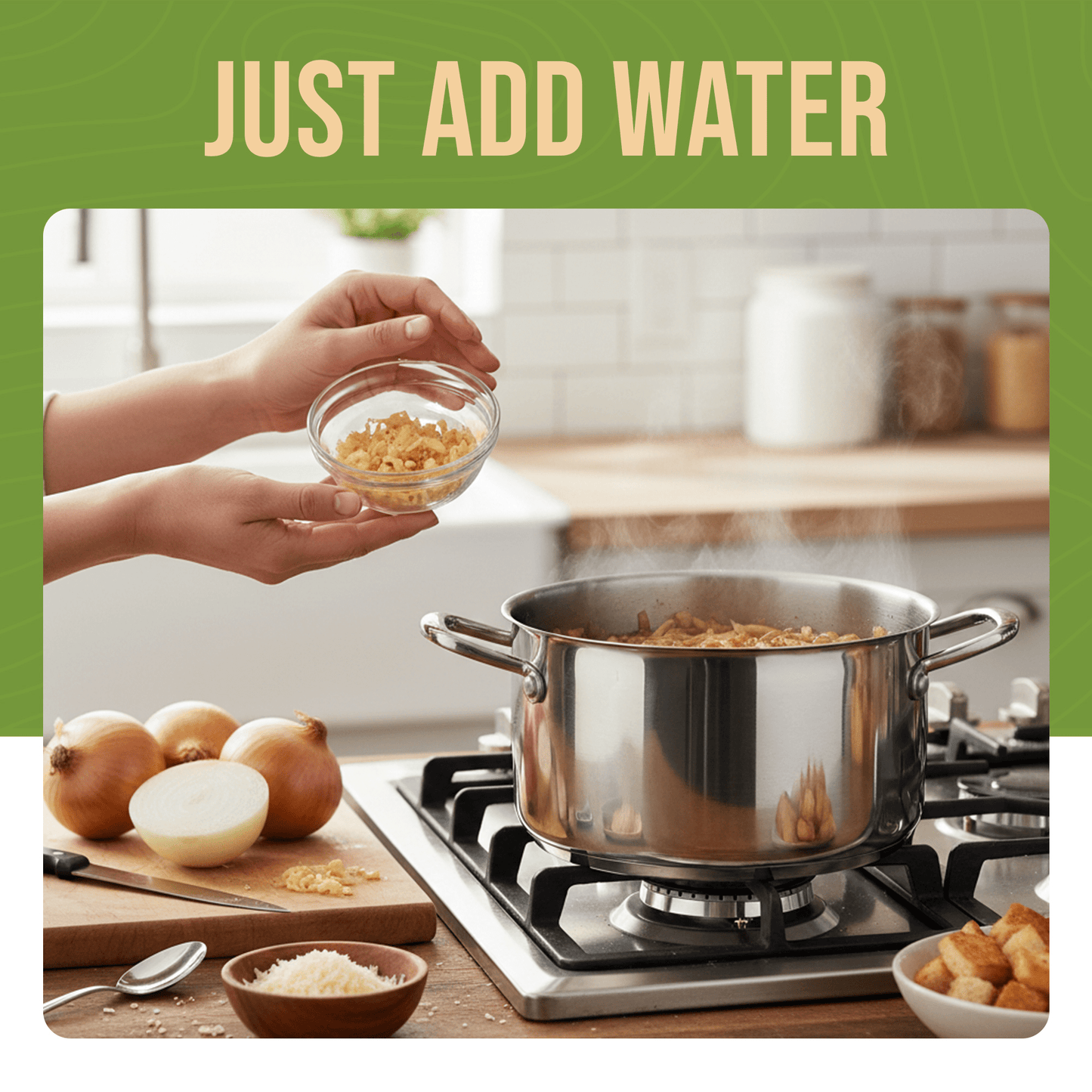 Dehydrated Chopped Onions Can, 130 Servings