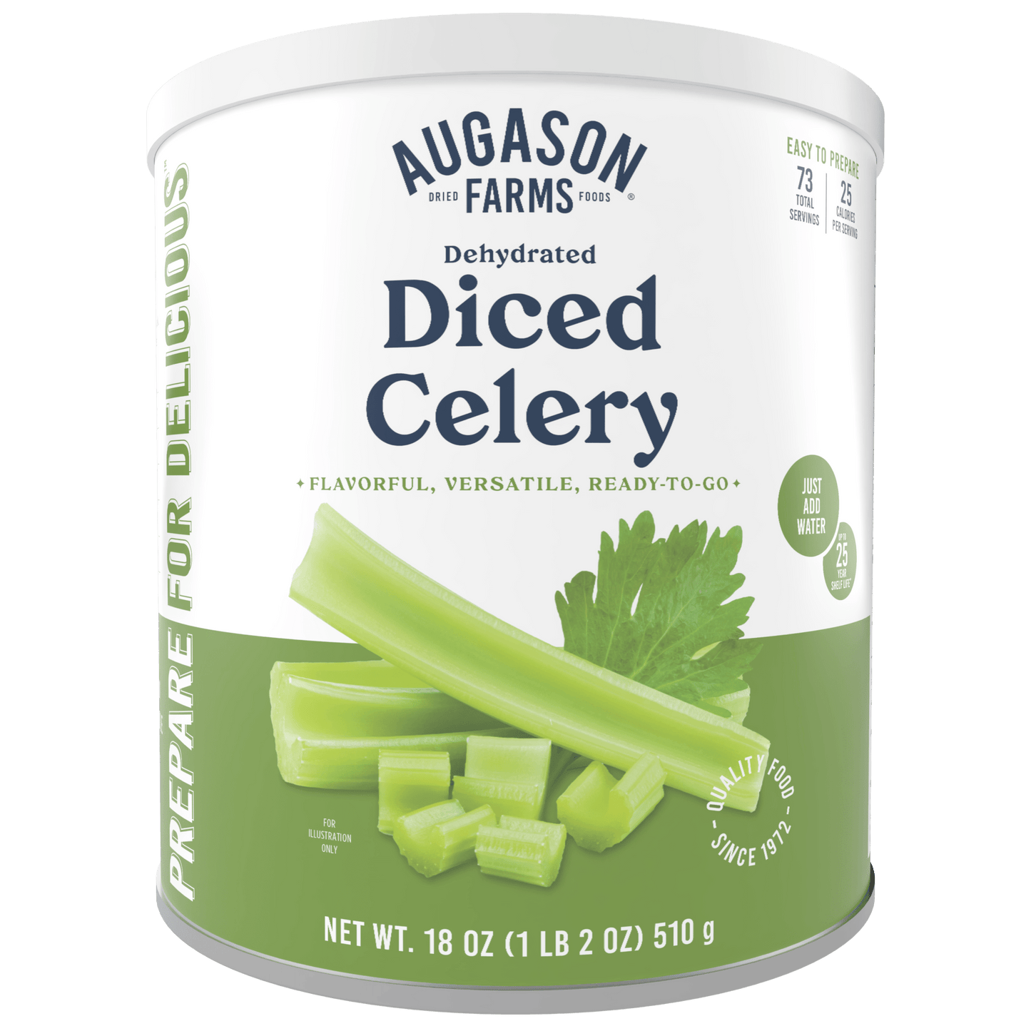 Dehydrated Cross Cut Celery Can, 73 Servings