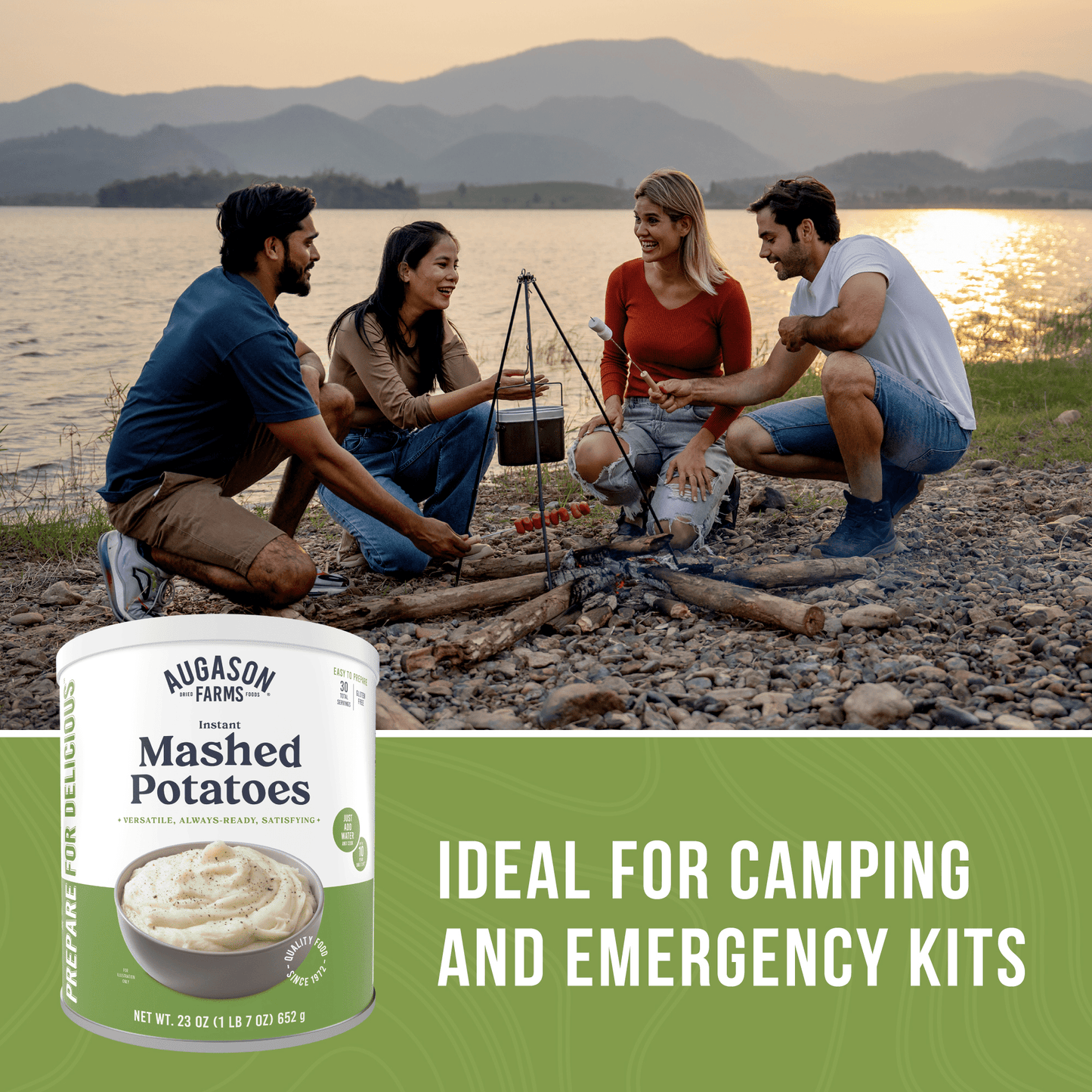 Instant Mashed Potatoes Can, 30 Servings