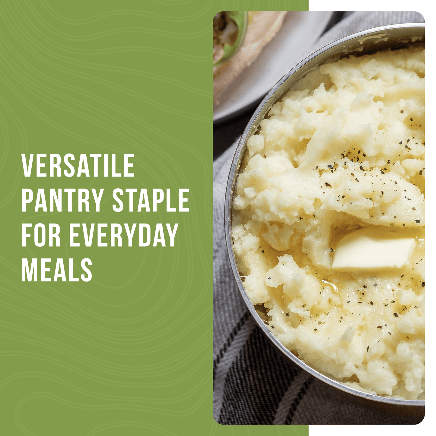Instant Mashed Potatoes Can, 30 Servings