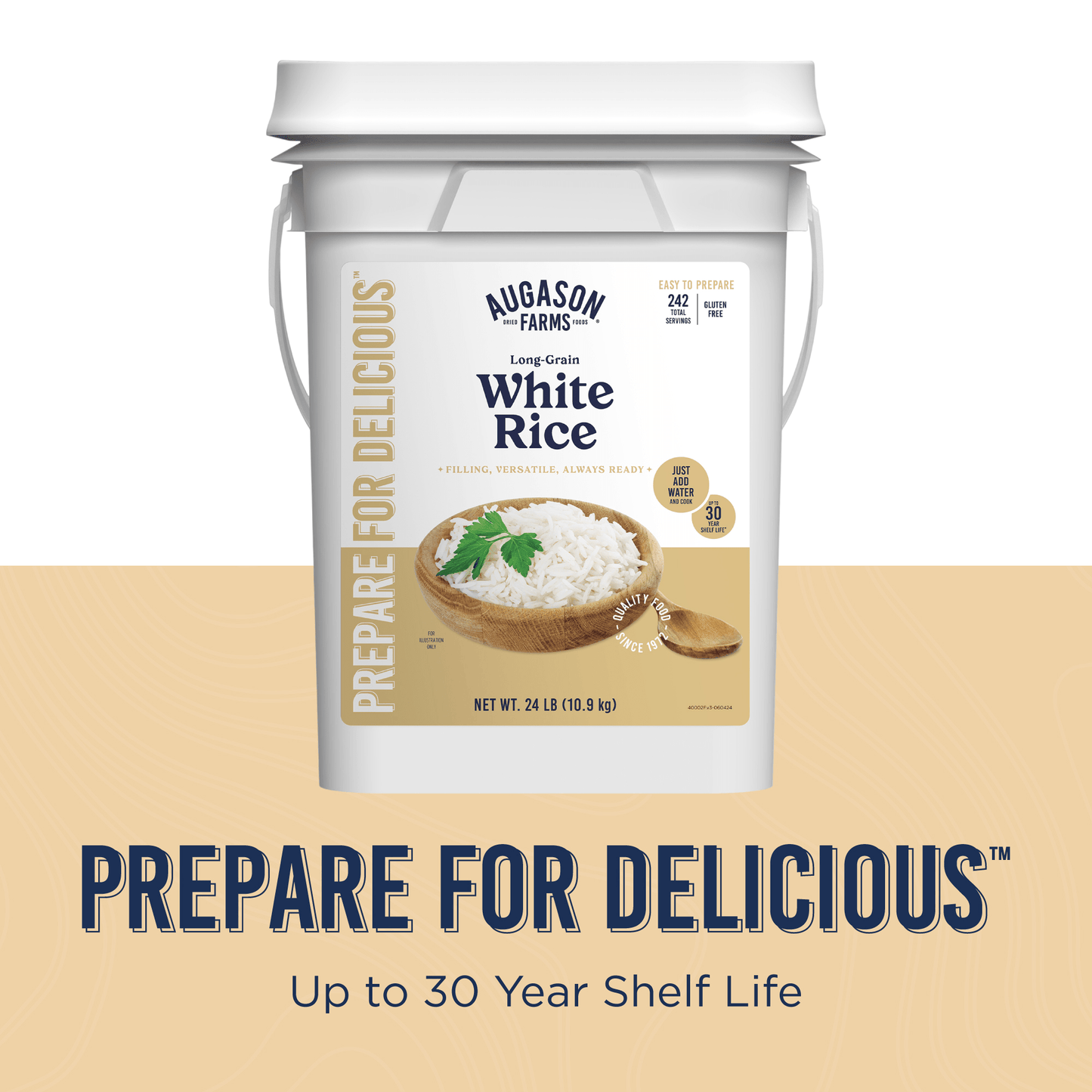 Long Grain White Rice, 242 Servings