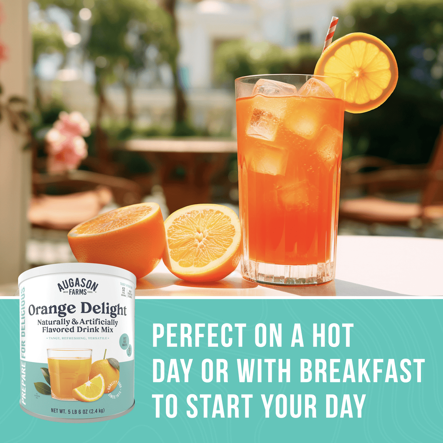 Orange Delight Drink Mix Can, 52 Servings