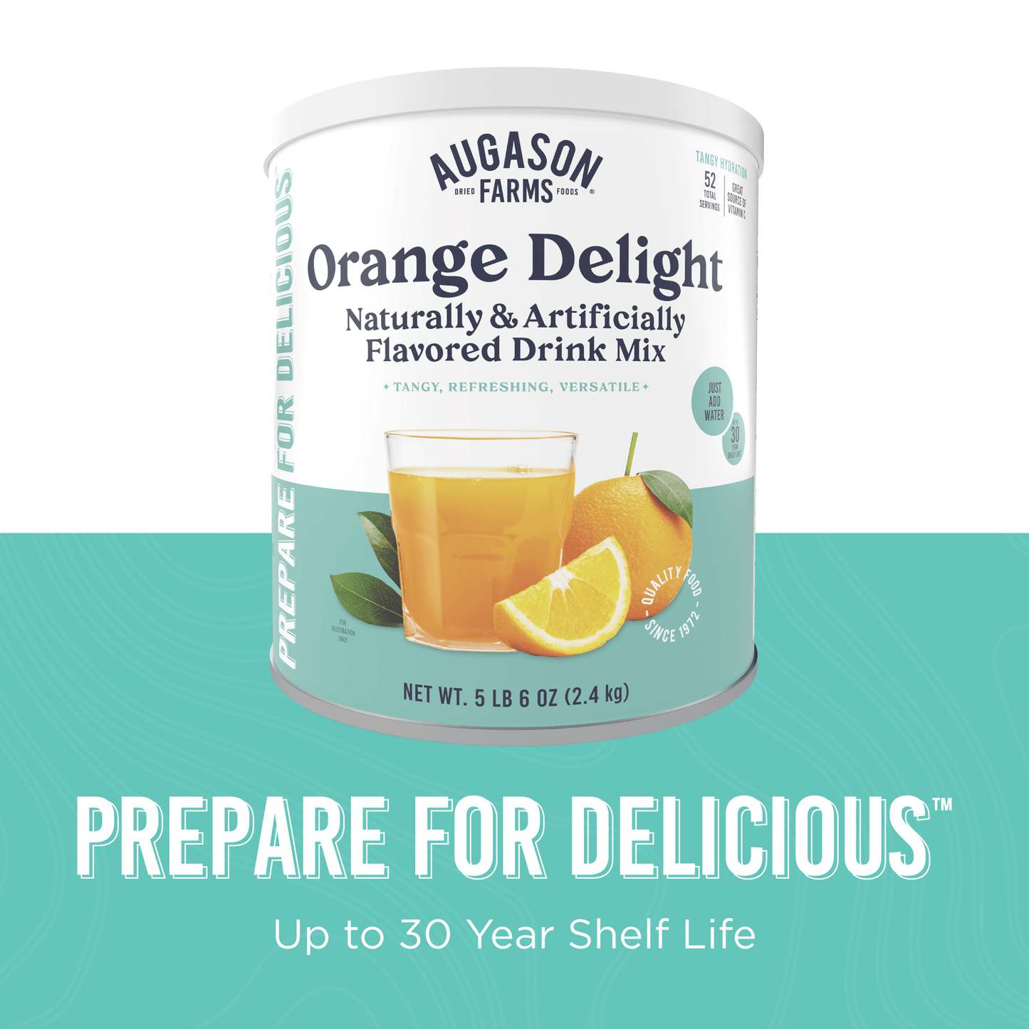 Orange Delight Drink Mix Can, 52 Servings