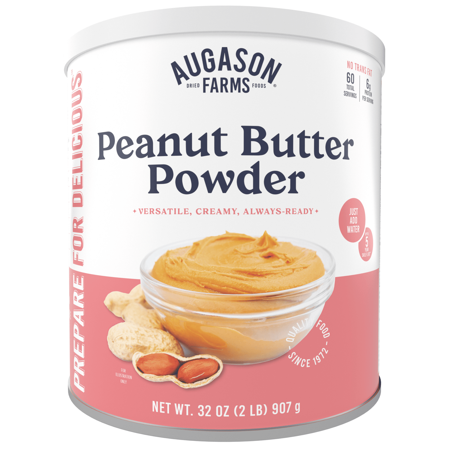 Peanut Butter Powder Can, 60 Servings