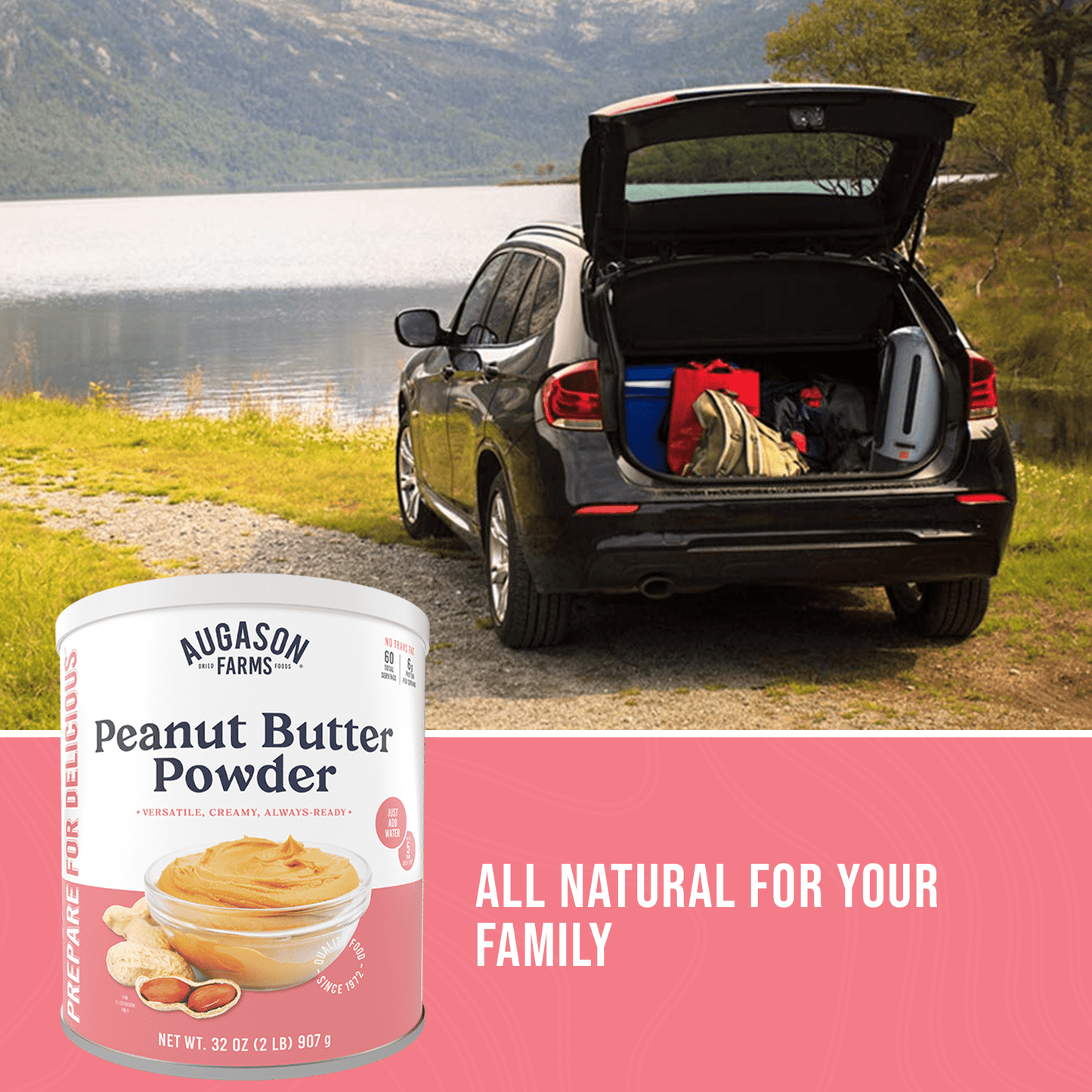 Peanut Butter Powder Can, 60 Servings