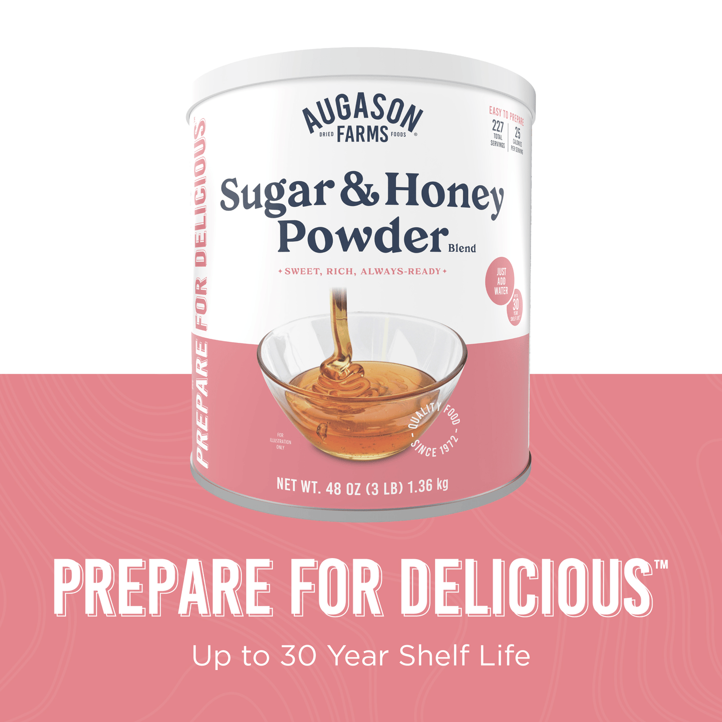 Sugar & Honey Powder Blend Can, 227 Servings