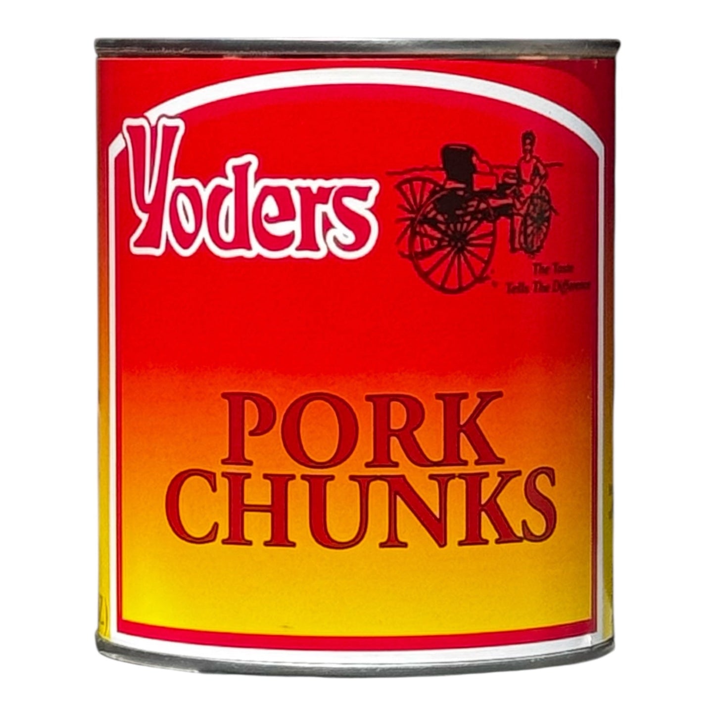 Yoder’s Canned Pork Chunks | 28 oz can | Real USA Pork | Fully Cooked | Shelf Stable Survival Food | 10+ Year Shelf Life | Ready to Eat | Ideal for Prepping, Storage & Camping